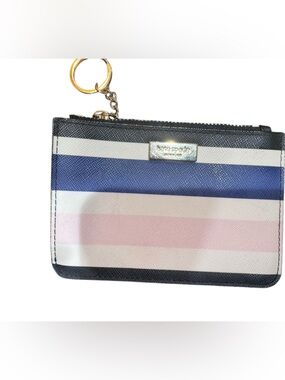 Kate Spade New York Striped Coin Purse with Keychain